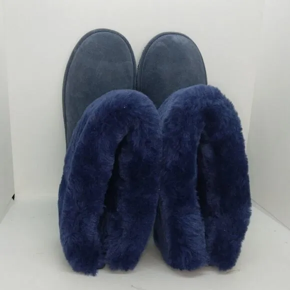Lamo Womens NEW w/Tags Fully Lined Blue Suede Water Resistant Boots - sz. 8