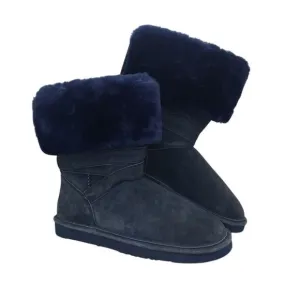 Lamo Womens NEW w/Tags Fully Lined Blue Suede Water Resistant Boots - sz. 8