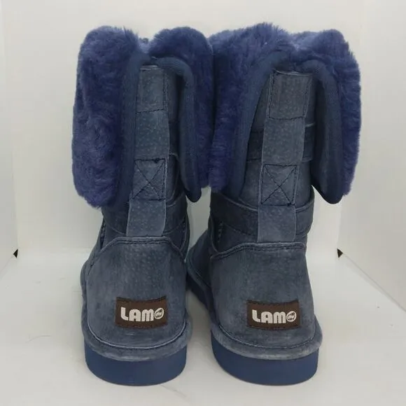 Lamo Womens NEW w/Tags Fully Lined Blue Suede Water Resistant Boots - sz. 8