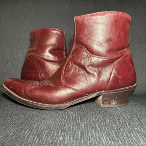 Laredo Fletcher Boots, Size 11.5D, Red-brown leather, Preowned