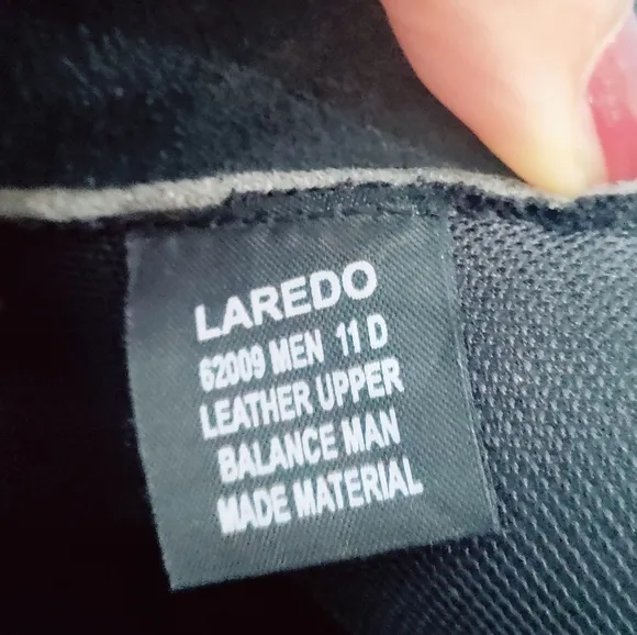 Laredo leather boots size 11D black