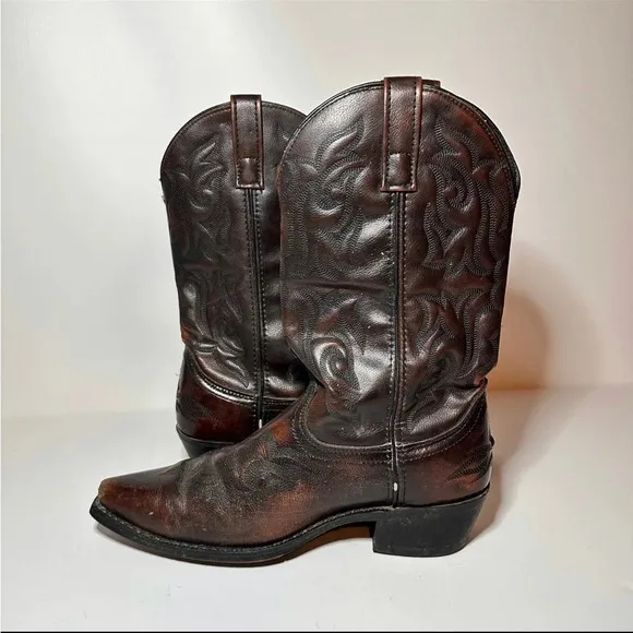 LAREDO Western ~ Cowboy Boots Men’s Size 8.5 D Leather Brown Style 6862