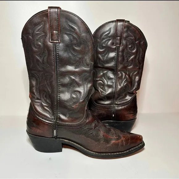 LAREDO Western ~ Cowboy Boots Men’s Size 8.5 D Leather Brown Style 6862