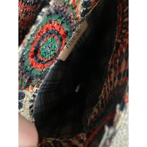 L'ARTISTE  Boot US Size | 7.5 Beautiful Patterned  Boho / Western Style Brown