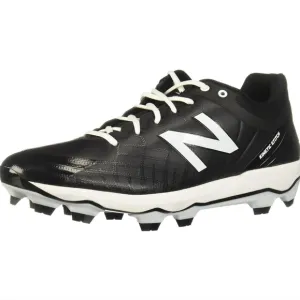 LAST PAIR New Balance Men's 4040 V5 TPU Molded Baseball Shoe, Black/White