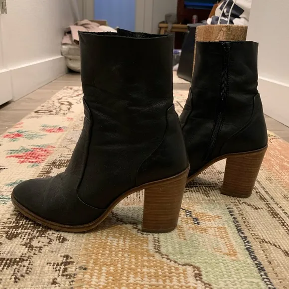 Leather boots