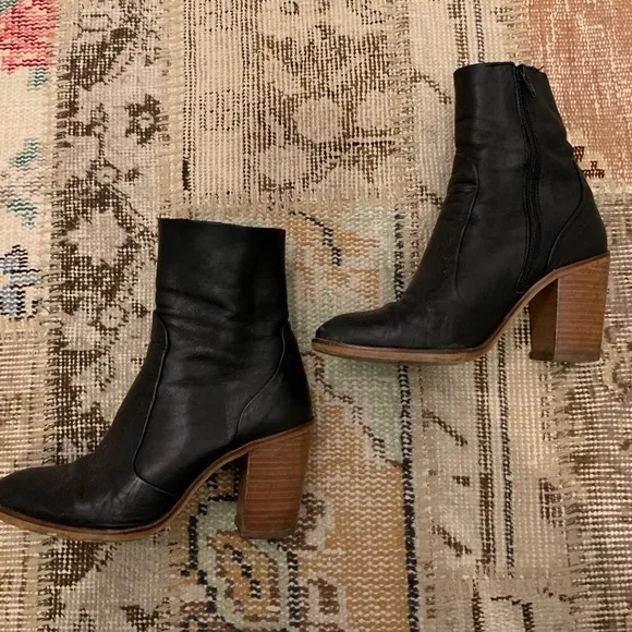 Leather boots