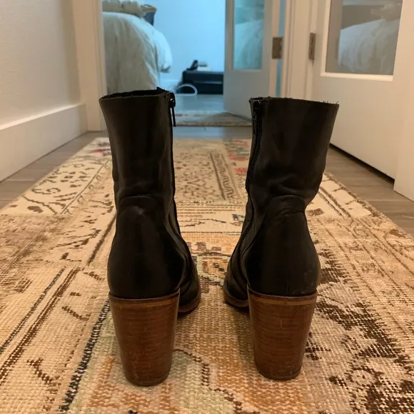 Leather boots