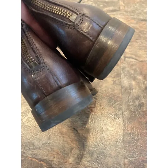 Leather Frye lace up boots womens 7