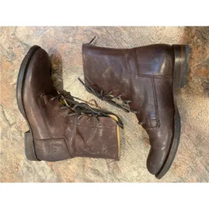Leather Frye lace up boots womens 7