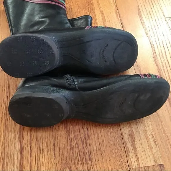Leather Rainbow Boots from Spain | Size 38 | 6.5