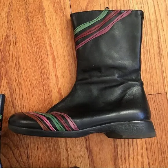 Leather Rainbow Boots from Spain | Size 38 | 6.5