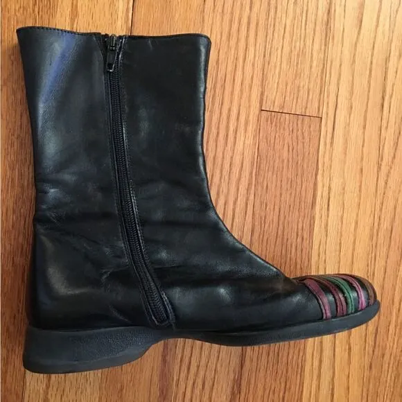 Leather Rainbow Boots from Spain | Size 38 | 6.5