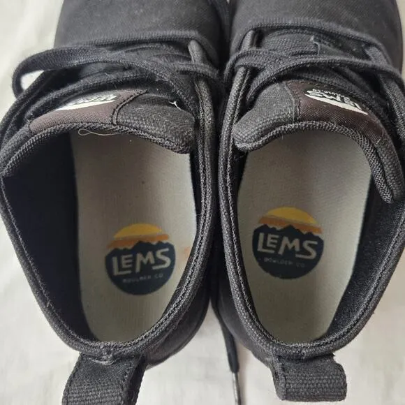 Lems Chukka Canvas Women's Casual Boots Shoes Black Size 7.5