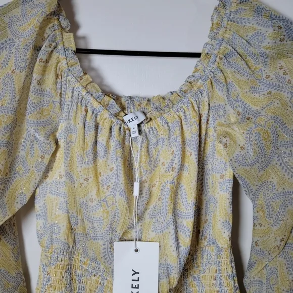 Likely Mini Indica Dress in Green Tea Multi | Elegant Dress | Size 6