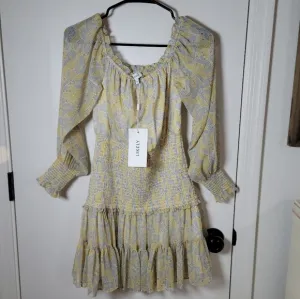 Likely Mini Indica Dress in Green Tea Multi | Elegant Dress | Size 6
