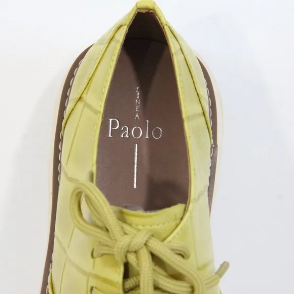 Linea Paolo Moira Lace Up Oxford sz 9 NEW Women Chunky Leather Shoes