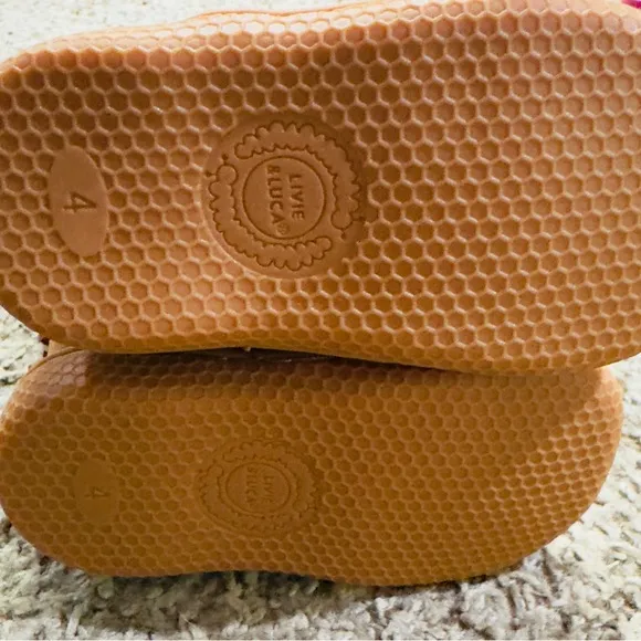 Livie &amp; Luca Baby Girls Sonoma Camel Suede Leather Boots NWB Size 4