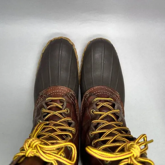 L.L. Bean Men's Size 11 Brown Leather Bean Boots
