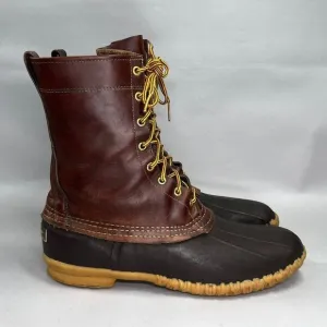 L.L. Bean Men's Size 11 Brown Leather Bean Boots