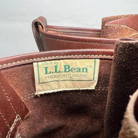 L.L. Bean Men's Size 11 Brown Leather Bean Boots