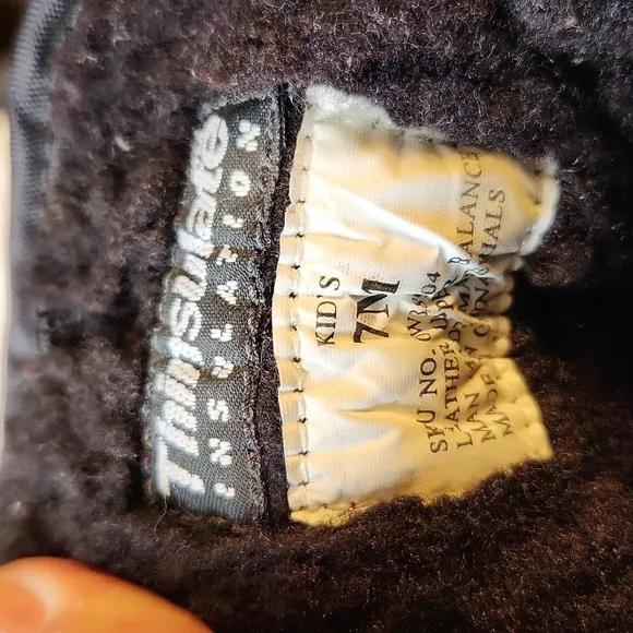 L.L. Bean youth  winter snow insulated  lace-up boots