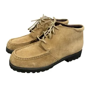 L.L.Bean tan suede leather chukka boots lace up women’s 7M lace up gorpcore