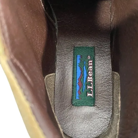 L.L.Bean tan suede leather chukka boots lace up women’s 7M lace up gorpcore