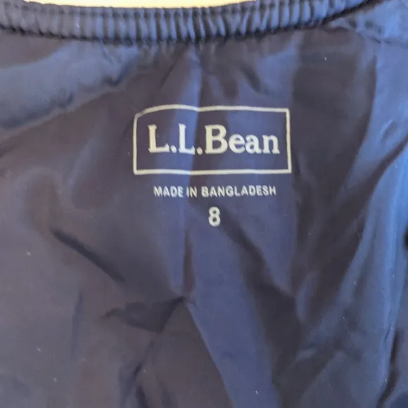 L.L.Bean Unisex Cold Buster Snow Bib Size 8
