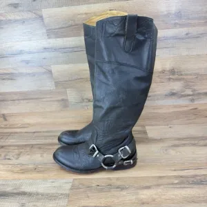 Loblan Size 8 41 Western Leather C610 Biker Pull On Campus Riding Mens Boots