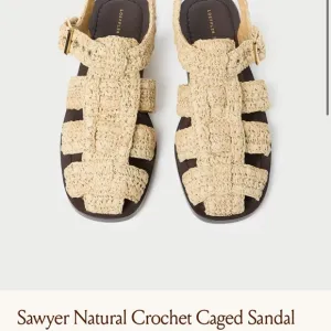 Loeffler Randall Natural Crochet Caged Sandals