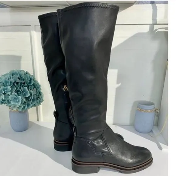 Louise et Cie Tiley Black Leather Casual Boot Size 8.5