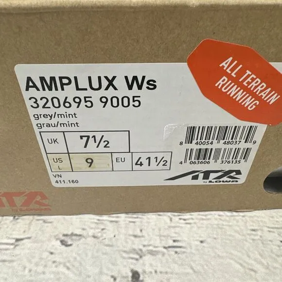 LOWA 3206959005 Women's 9‎ Amplux Ws Grey Cross-country Trail Running Shoes New