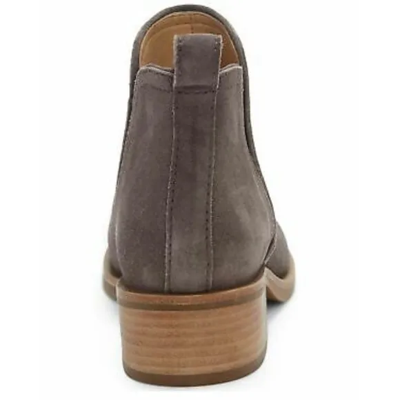 Lucky Brand Pogan Rustic Suede Ankle Booties in Coffee