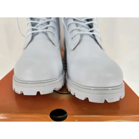 LUGZ CONVOY 6-INCH CASUAL BOOT ALL WHITE SZ 9.0 D ANKLE BOOTS Store Sample