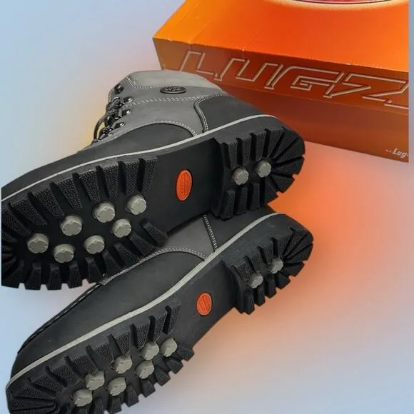LUGZ Men's 10.5 Gray and Black Lace Up Boots