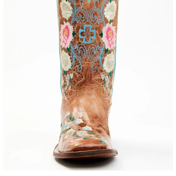 MACIE BEAN Rose Garden Western Embroidered Cowboy Boots Size 9