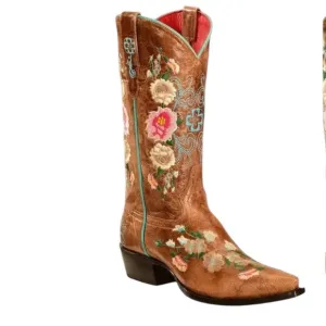 MACIE BEAN Rose Garden Western Embroidered Cowboy Boots Size 9