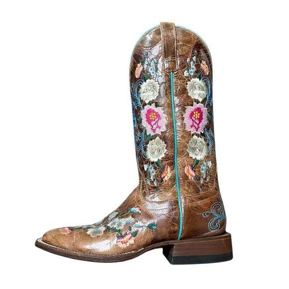 MACIE BEAN Rose Garden Western Embroidered Cowboy Boots Size 9