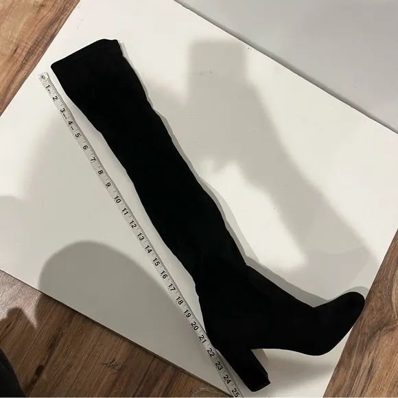 Madden Girl Suede Over The Knee Heeled Boots