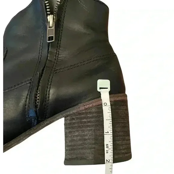 MADEWELL Genuine Leather Black Ankle Boots Size 8
