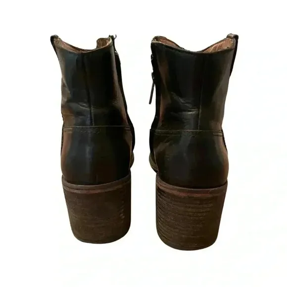 MADEWELL Genuine Leather Black Ankle Boots Size 8