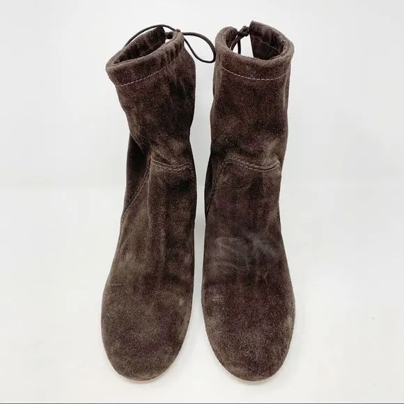 Madewell The Neva Foldover Boots in Suede Sz 9.5