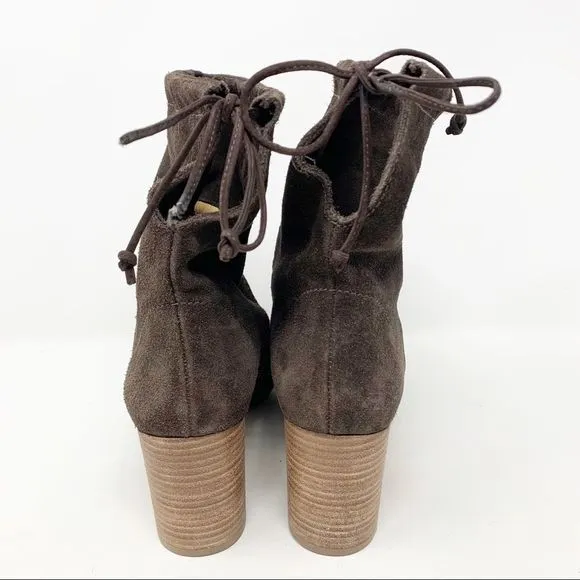 Madewell The Neva Foldover Boots in Suede Sz 9.5