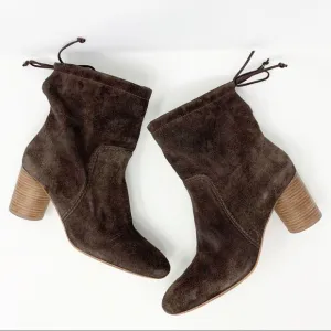 Madewell The Neva Foldover Boots in Suede Sz 9.5