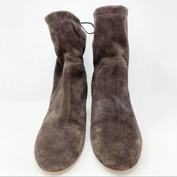 Madewell The Neva Foldover Boots in Suede Sz 9.5