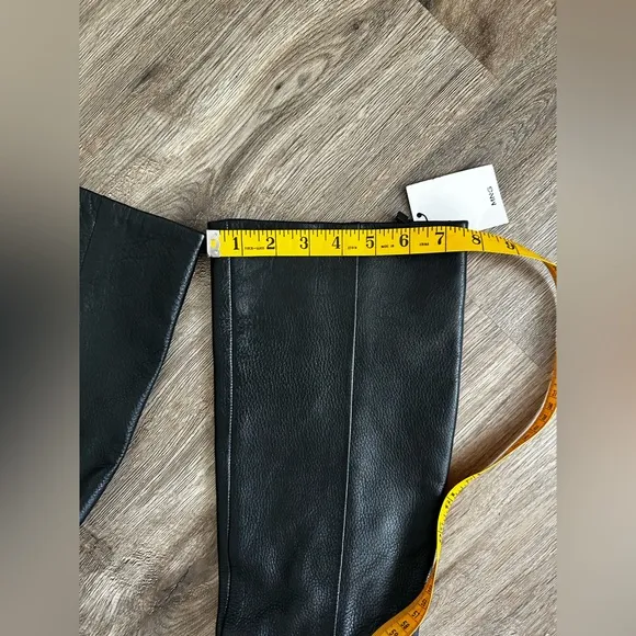 Mango Mer Leather Knee High Boots Size 9.5(40) NEW