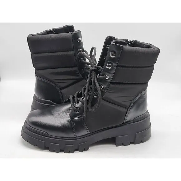 Marc Fisher Adie 2 Combat Womens Black Boots Size 9.5M