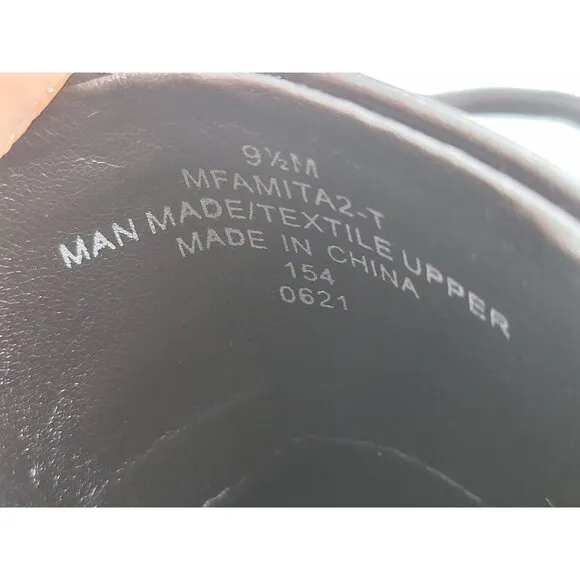Marc Fisher Adie 2 Combat Womens Black Boots Size 9.5M