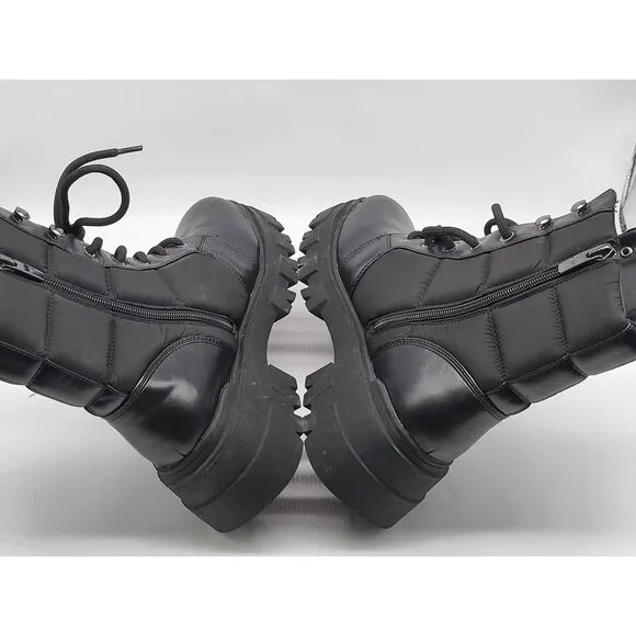 Marc Fisher Adie 2 Combat Womens Black Boots Size 9.5M